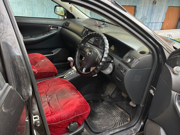 2001 Toyota Corolla Fielder IX (E120, E130), чёрный, 680000 рублей - вид 7