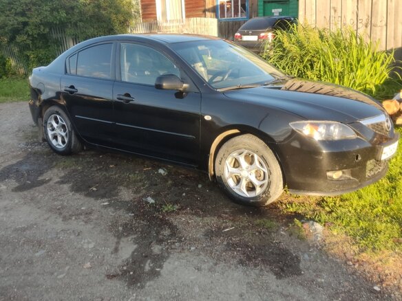 2008 Mazda 3 I (BK) Рестайлинг, чёрный, 700000 рублей - вид 1