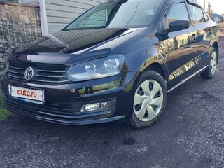 2017 Volkswagen Polo V Рестайлинг, чёрный, 1420000 рублей, вид 1