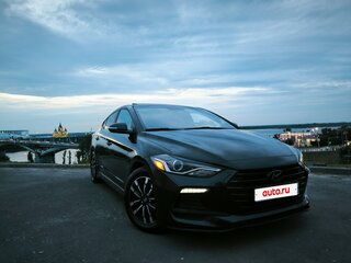 2017 Hyundai Elantra Sport VI (AD), чёрный, 1500000 рублей, вид 4