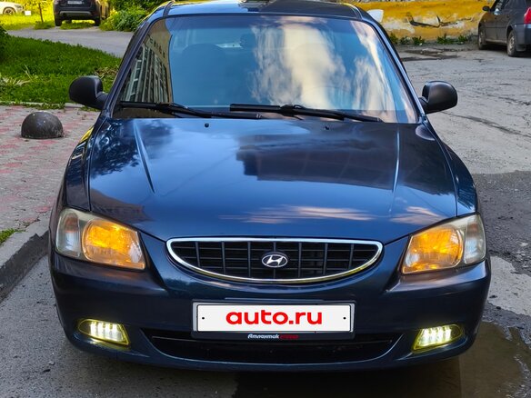 2007 Hyundai Accent ТагАЗ II, синий, 350000 рублей - вид 7