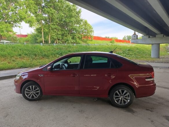 2019 Volkswagen Polo V Рестайлинг, пурпурный, 1365000 рублей - вид 7
