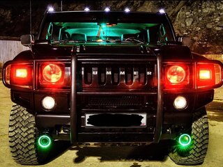 2004 Hummer H2 I, чёрный, 2100000 рублей, вид 1