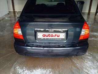 2005 Hyundai Accent ТагАЗ II, чёрный, 385000 рублей, вид 2