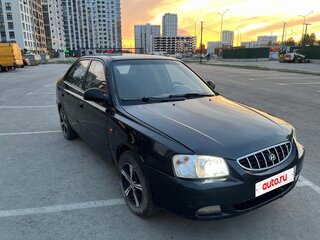 2008 Hyundai Accent ТагАЗ II, чёрный, 220000 рублей, вид 3