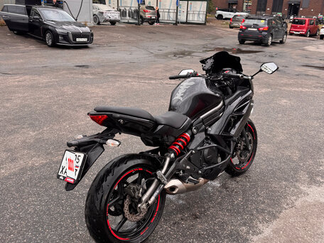 2013 Kawasaki ER-6F (Ninja 650R), чёрный, 490000 рублей, вид 4