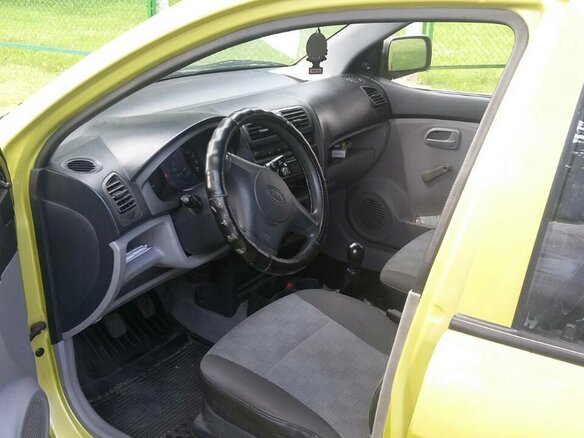 2005 Kia Picanto I, жёлтый, 244843 рублей - вид 1