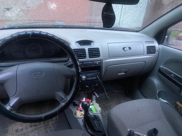 2005 Kia Rio I Рестайлинг, серый, 180000 рублей - вид 5