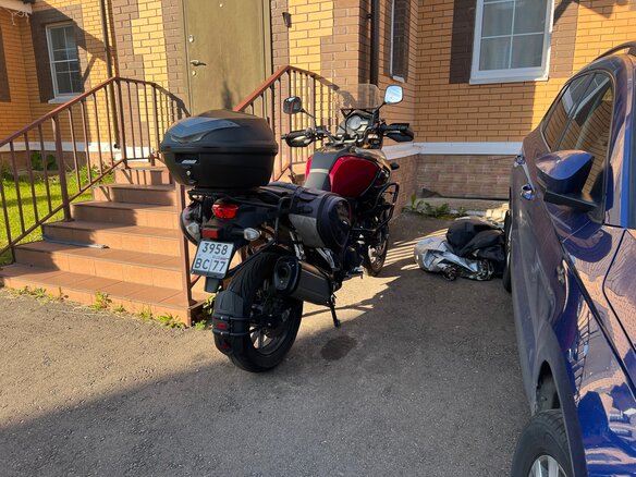 2015 Suzuki V-Strom 1000, красный, 650000 рублей - вид 2