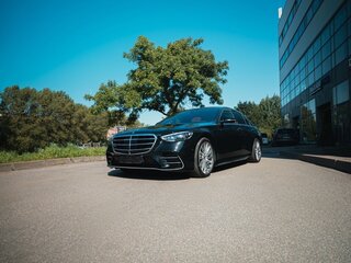 2021 Mercedes-Benz S-Класс 500 Long 4MATIC VII (W223), чёрный, 12350000 рублей, вид 3