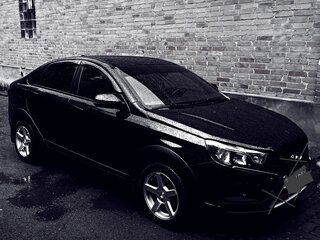 2021 Lada (ВАЗ) Vesta Cross I, чёрный, 1709900 рублей, вид 4