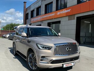 2019 Infiniti QX80 I Рестайлинг 2, бежевый, 7000000 рублей, вид 4