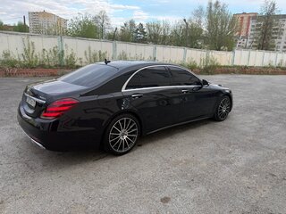 2019 Mercedes-Benz S-Класс 450 Long VI (W222, C217) Рестайлинг, чёрный, 7500000 рублей, вид 3