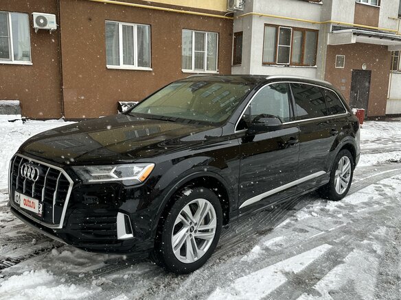 2021 Audi Q7 45 TFSI II (4M) Рестайлинг, чёрный, 5600000 рублей - вид 7