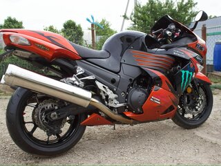 2009 Kawasaki ZX1400C, оранжевый, 630000 рублей, вид 2