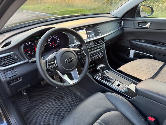 2019 Kia Optima IV Рестайлинг, синий, 1855000 рублей - вид 14