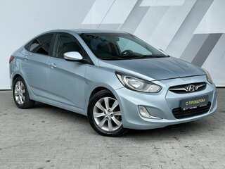2011 Hyundai Solaris I, голубой, 698000 рублей, вид 3