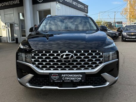 2021 Hyundai Santa Fe IV Рестайлинг, чёрный, 3550000 рублей, вид 2