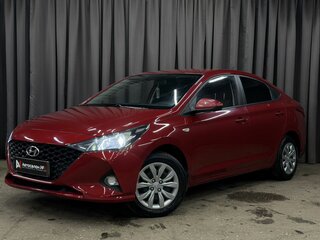 2021 Hyundai Solaris II Рестайлинг, красный, 1319777 рублей, вид 1