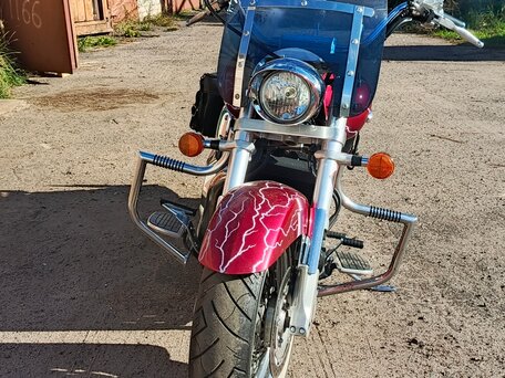 2003 Honda VTX 1800, красный, 750000 рублей, вид 5