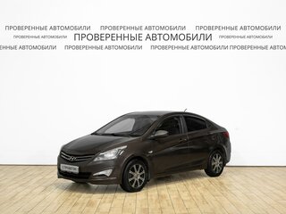 2016 Hyundai Solaris I Рестайлинг, коричневый, 830000 рублей, вид 1