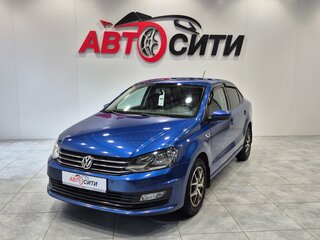 2020 Volkswagen Polo V Рестайлинг, синий, 1364000 рублей, вид 3