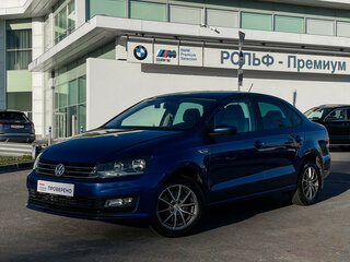2018 Volkswagen Polo V Рестайлинг, синий, 1279000 рублей, вид 1