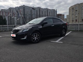 2011 Kia Rio 4-speed III, чёрный, 860000 рублей, вид 3
