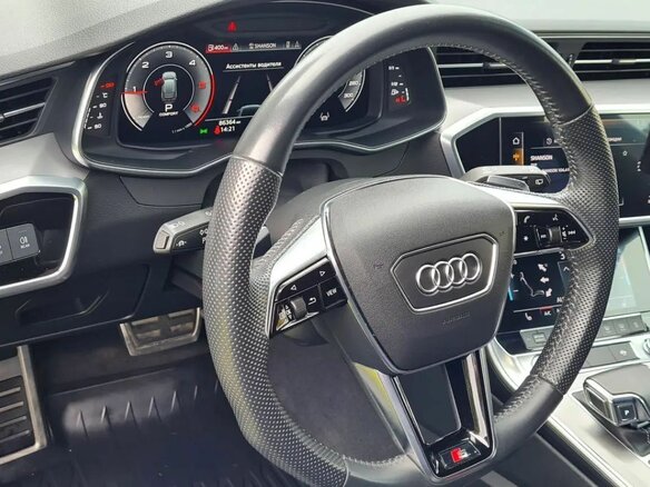 2019 Audi A6 40 TDI V (C8), синий, 4350000 рублей - вид 10