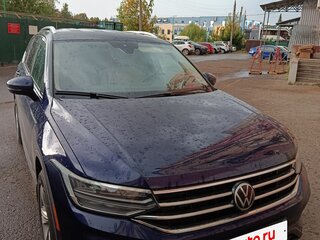 2021 Volkswagen Tiguan Allspace II Рестайлинг, синий, 3350000 рублей, вид 2
