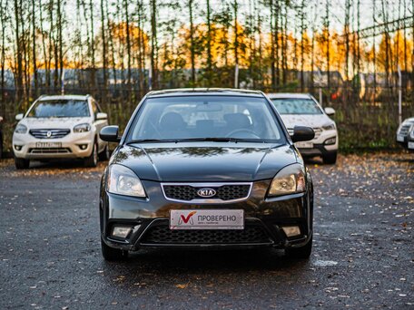 2010 Kia Rio II Рестайлинг, чёрный, 420000 рублей, вид 3