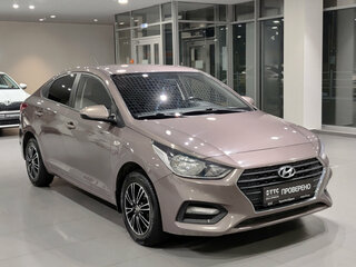 2019 Hyundai Solaris II, коричневый, 1615000 рублей, вид 3