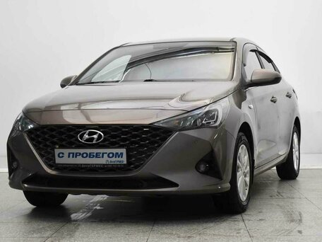2020 Hyundai Solaris II Рестайлинг, коричневый, 1410000 рублей, вид 1