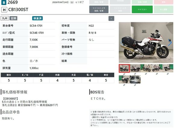 2010 Honda CB 1300, белый, 799000 рублей - вид 10