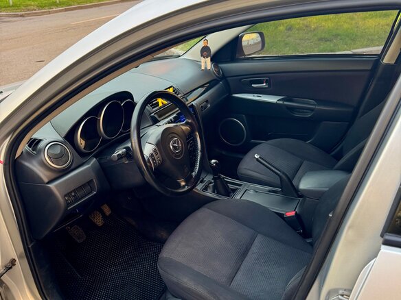2007 Mazda 3 I (BK) Рестайлинг, серебристый, 230000 рублей - вид 8