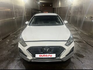 2019 Hyundai Sonata VII (LF) Рестайлинг, белый, 906400 рублей, вид 1
