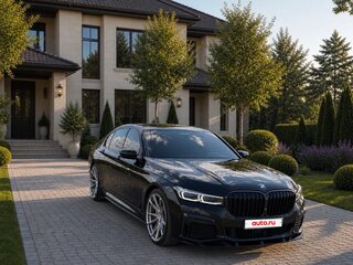 2021 BMW 7 серии 730d xDrive VI (G11/G12) Рестайлинг, чёрный, 7340000 рублей, вид 2