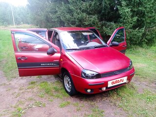 2007 Lada (ВАЗ) Kalina I, красный, 175000 рублей, вид 2