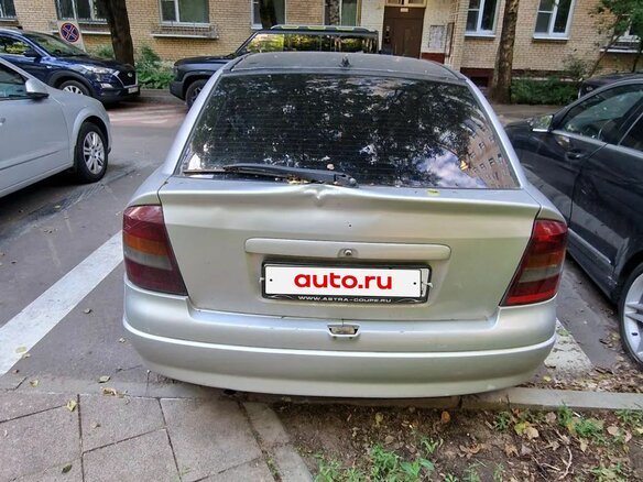 2002 Opel Astra G, серый, 140000 рублей - вид 4