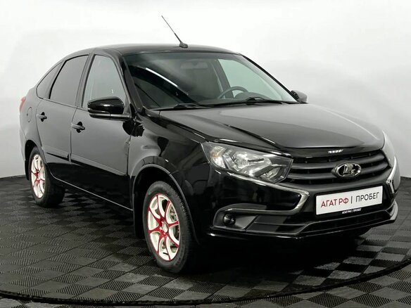 2021 Lada (ВАЗ) Granta I Рестайлинг, чёрный, 740000 рублей - вид 3