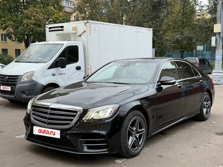 2019 Mercedes-Benz S-Класс 350 d Long VI (W222, C217) Рестайлинг, чёрный, 7600000 рублей, вид 1