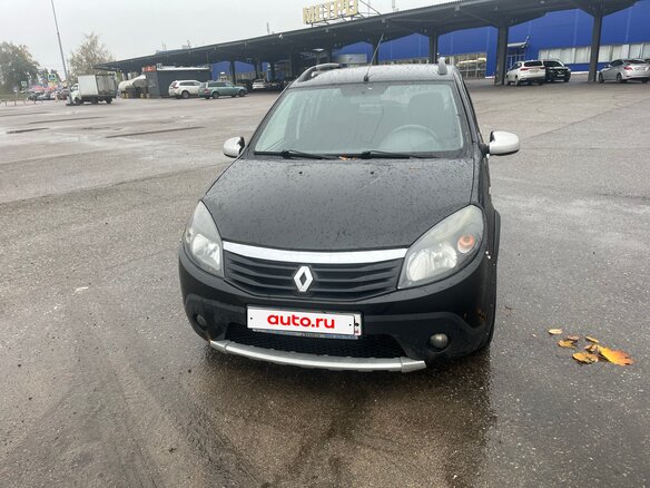 2012 Renault Sandero Stepway I, чёрный, 405000 рублей
