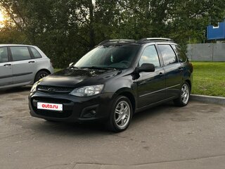 2014 Lada (ВАЗ) Kalina II, чёрный, 365000 рублей, вид 1