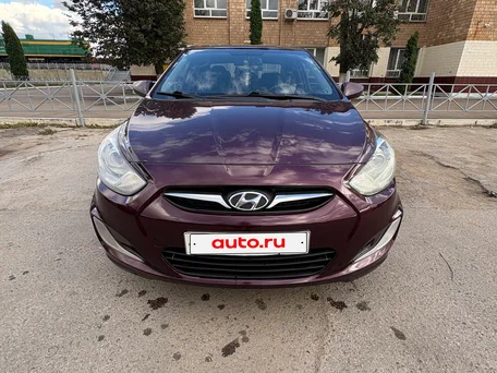 2011 Hyundai Solaris I, фиолетовый, 540000 рублей, вид 1