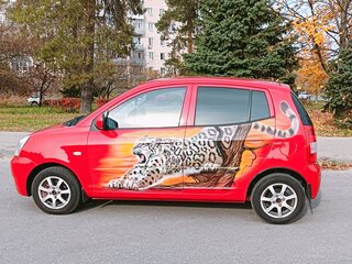 2005 Kia Picanto I, красный, 299000 рублей, вид 4