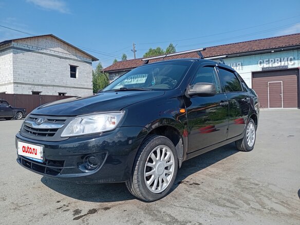 2014 Lada (ВАЗ) Granta I, чёрный, 450000 рублей