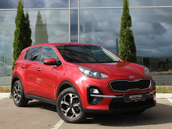 2019 Kia Sportage IV Рестайлинг, красный, 1930000 рублей - вид 2