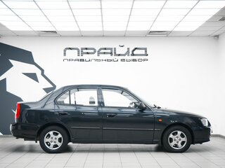 2008 Hyundai Accent ТагАЗ II, чёрный, 430000 рублей, вид 5