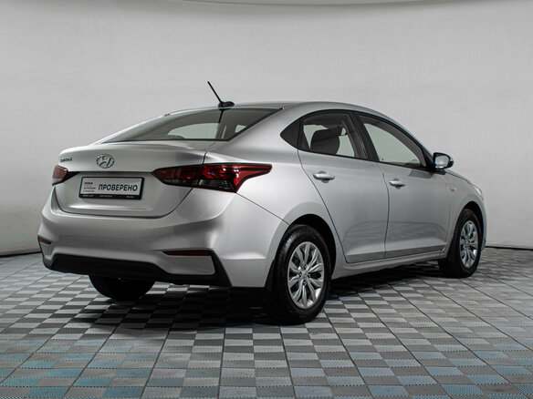2018 Hyundai Solaris II, серебристый - вид 4