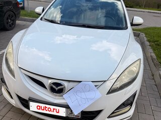 2011 Mazda 6 II (GH) Рестайлинг, белый, 1050000 рублей, вид 3